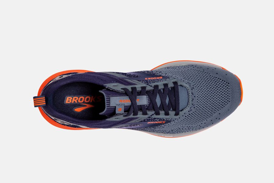 Brooks Ricochet 3 Road Running Shoes - Mens - Grey/Orange - AX5874602